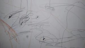 permanent marker on wall